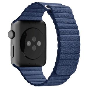 Apple Leather Loop Watch Band 44mm L
Diver Blue NWT Factory Sealed